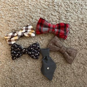 Dog bows and tie